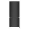 CHIQ Réfrigérateur congélateur FBM205L42-205L (153 + 52),Classe énergétique E, 39 dB, Acier noir, Low frost, Portes réversibles