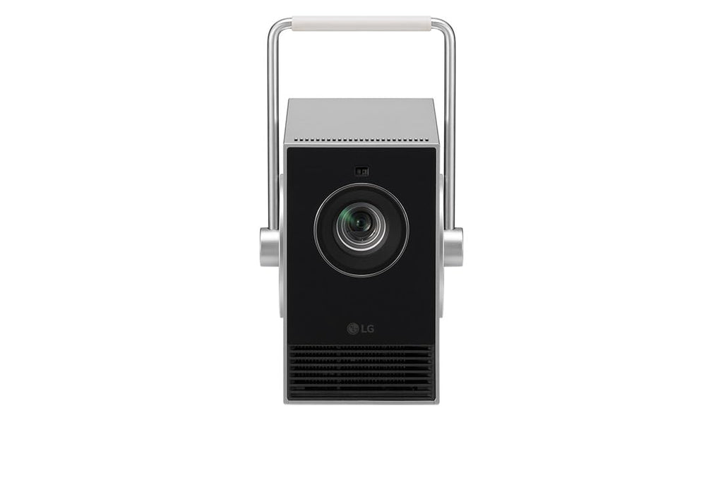 LG CineBeam Portable Vidéoprojecteur HU710PB Design Compact pour Home Cinema, 500 Lumen, 4K UHD, Projection Entre 50"~120", LG Smart webOS 6.0, Bluetooth et Haut-parleurs intégrés