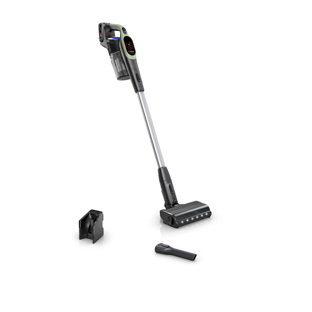 Bosch, aspirateur Balai sans Fil, Unlimited 9, Batterie 3.0 Ah, Technologie MicroClean, bac à poussières Facile à Vider, éclairage LED, Vert, BBS921TBA