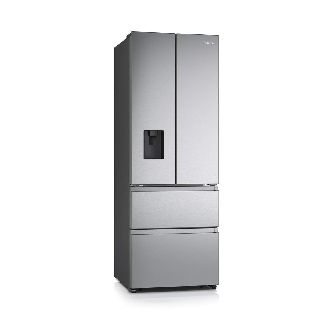 Hisense RF632N4WIE Réfrigérateur congélateur à porte française, NoFrostPlus, compresseur inverter, distributeur d'eau, CrispZone, 200 cm, partie réfri