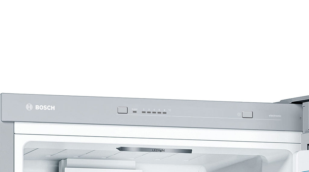Bosch KGV33VLEAS - Réfrigérateur combiné pose libre - Série 4 - 288L - Froid brassé - L 60cm x H 176cm - Inox