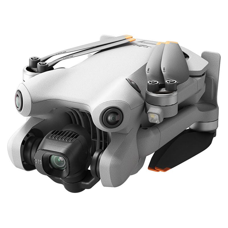 DJI Mini 4 Pro (DJI RC-N2), Mini Drone Pliable avec Caméra HDR 4K pour Adultes, Moins de 0,549 lb/249 g, Temps de Vol 34 min, Distance de Transmission Vidéo max. 20 km, Klasse-C0