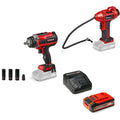 Einhell Pack 2 machines sans fil - Spécial Automobile - Power X-Change (Boulonneuse IMPAXXO 18/450, Gonfleur CE-CC 18) + Chargeur et Batterie 4,0Ah PL