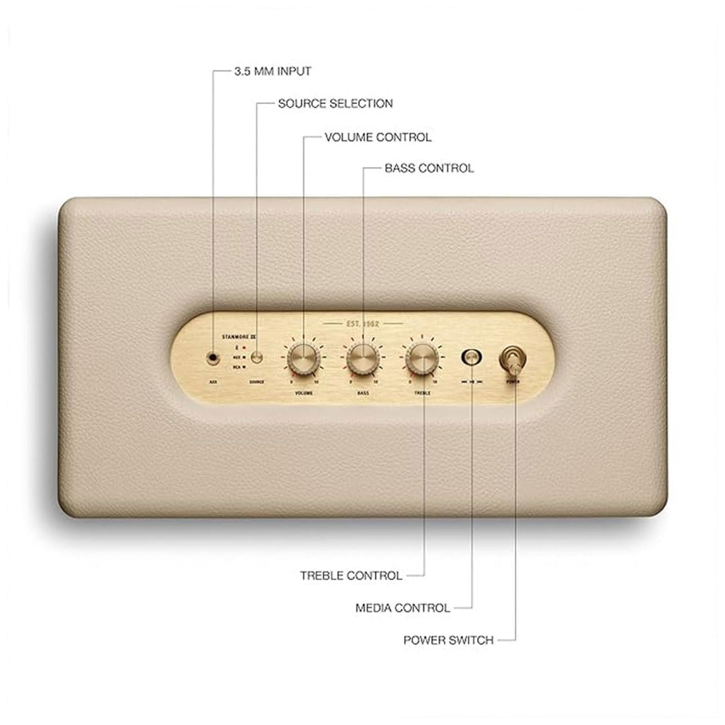 Marshall Stanmore III Bluetooth Haut-Parleur - Creme