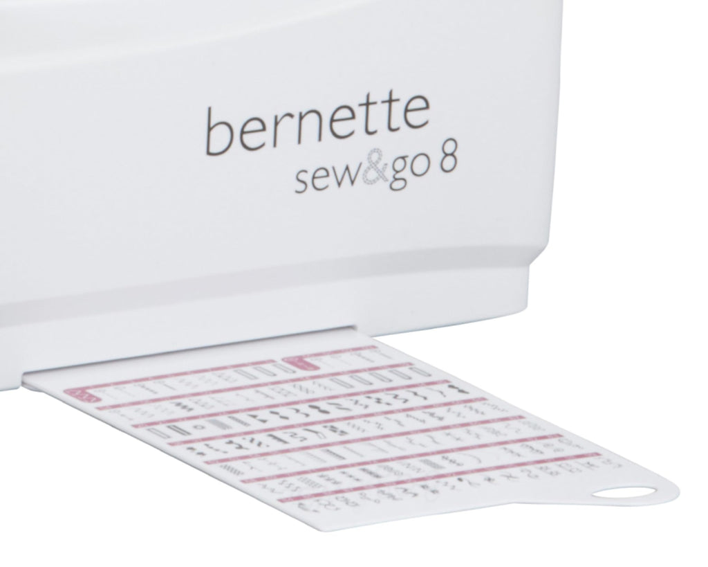 Bernette Sew&GO8 Machine à coudre ordinateur avec 197 programmes de couture, bras libre, écran multifonction, couture, patchwork, matelassage, White
