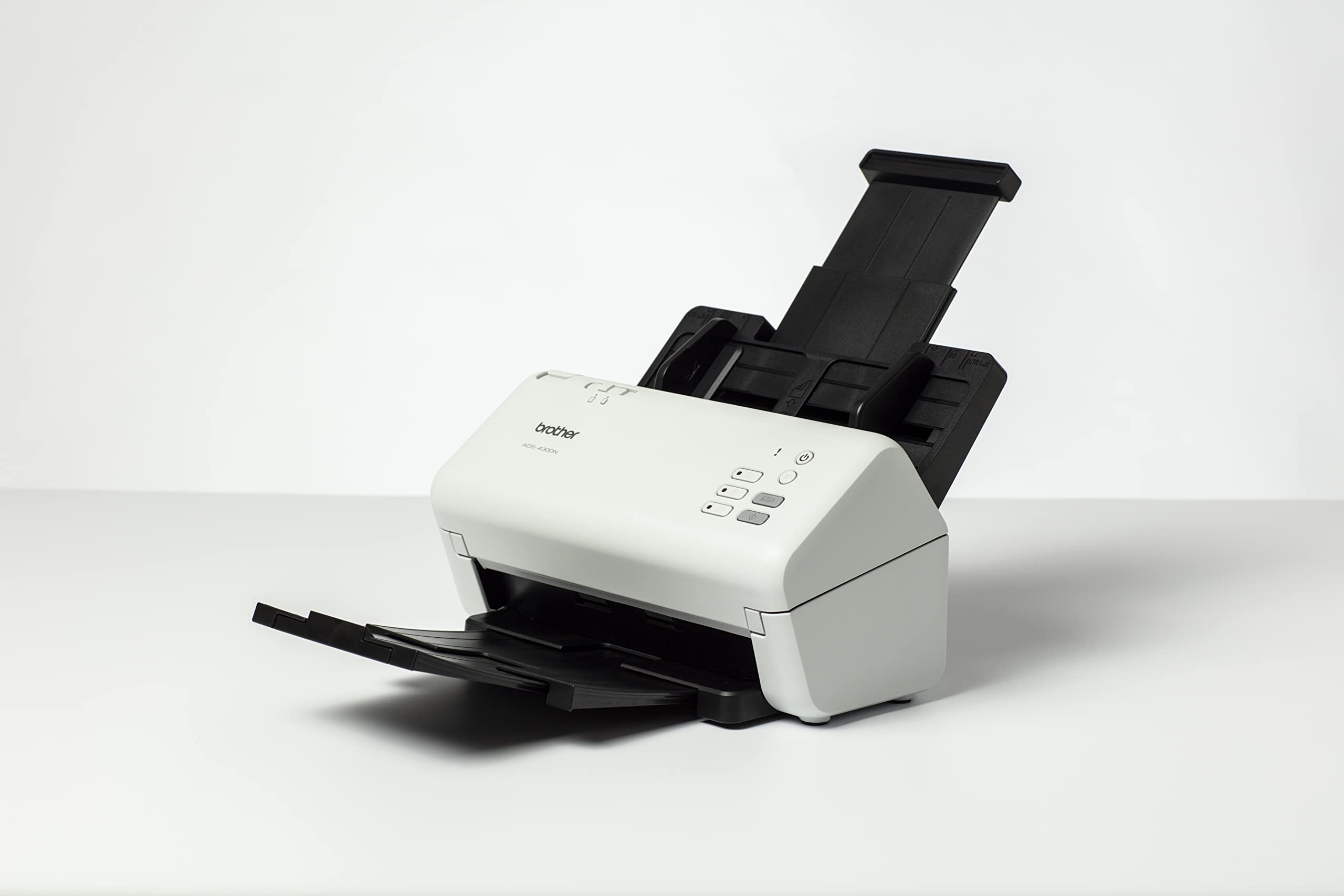 BROTHER ADS-4300N Scanner de Documents Bureautique / Recto - Verso / A4 / Rapide 40 Pages/Minute / Réseau Ethernet / Scan to USB / ADF 80 Feuilles