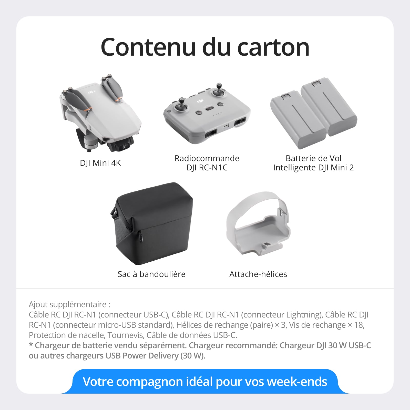 Bundle Drones Caméra Mini 4K, Drone Caméra 4K UHD pour Adultes, < 249 g, Stabilisation de la Nacelle à 3 Axes, Transmission Vidéo sur 10 km, Deux Batteries pour un Temps de Vol max. de 62 min