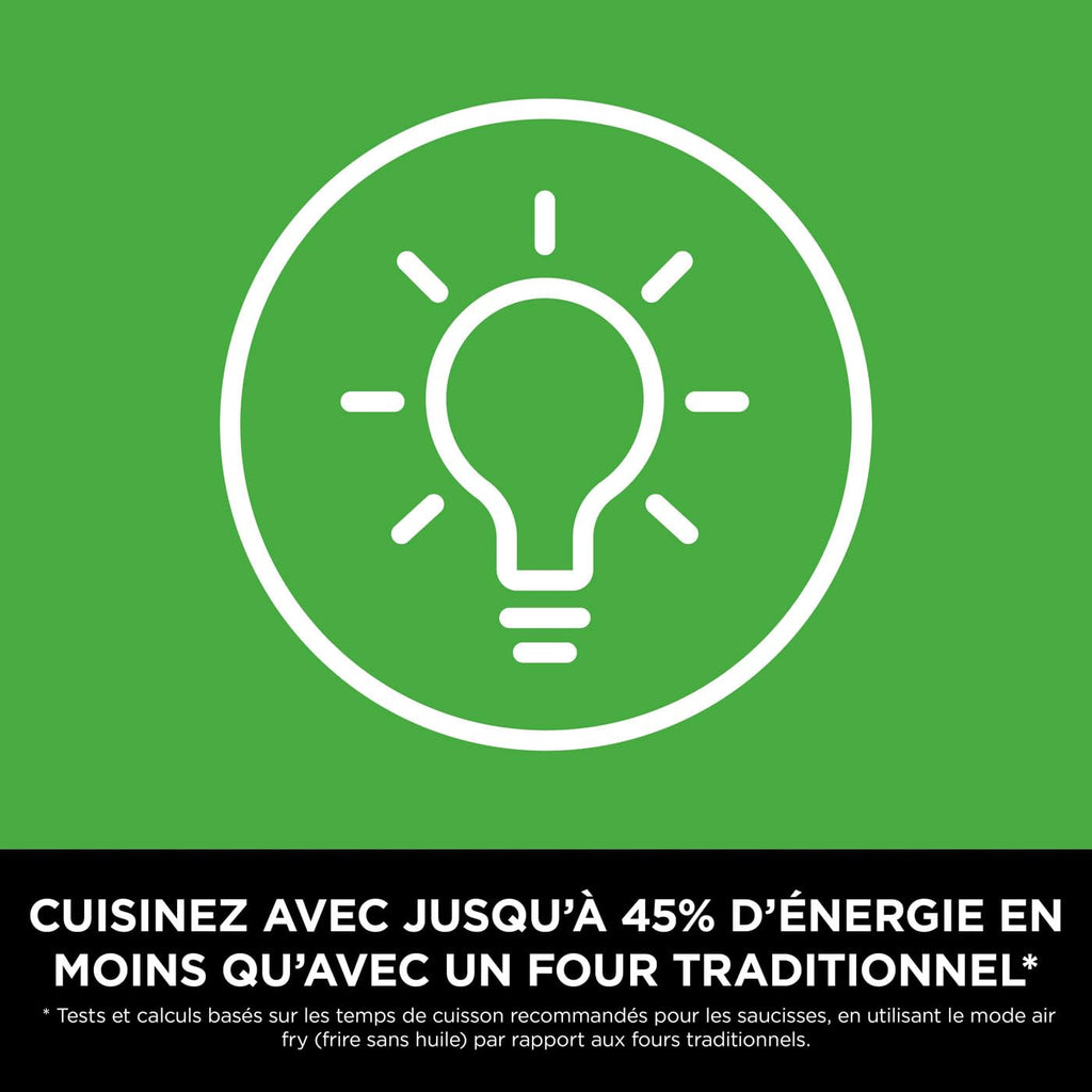 NINJA Foodi FlexDrawer Air Fryer 2 Compartiments Avec Séparateur Amovible, Grande Capacité 10.4L, Air Fryer 7-en-1, Max 240°C, Pièces Antiadhésives Amovibles Lavables Au Lave-Vaisselle, Noir