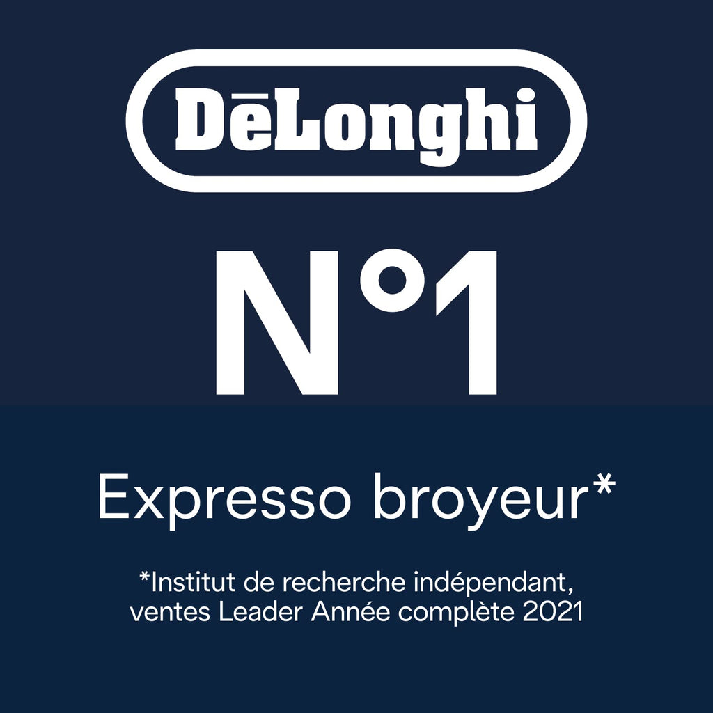 De'Longhi Eletta Explore Cold Brew ECAM452.67.G, Machine à Café Barista avec LatteCrema Hot and Cool, Machine à Espresso, Machine à Café Automatique, Extraction Froide, Pot à Café Inclus, Gris Foncé