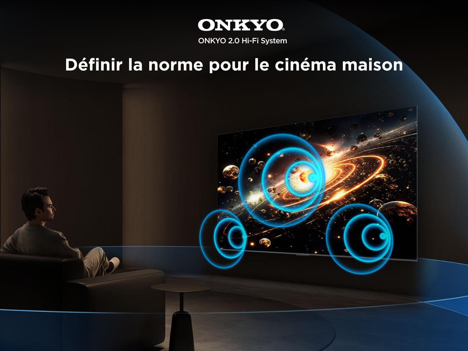 TCL 50Q6C QD-Mini LED TV, 4K HDR Premium 1000nits, Smart TV alimenté par Google (Dolby Vision IQ et Atmos, système Audio Onkyo 2.1, Motion Clarity Pro 144Hz, contrôle Vocal Mains Libres)