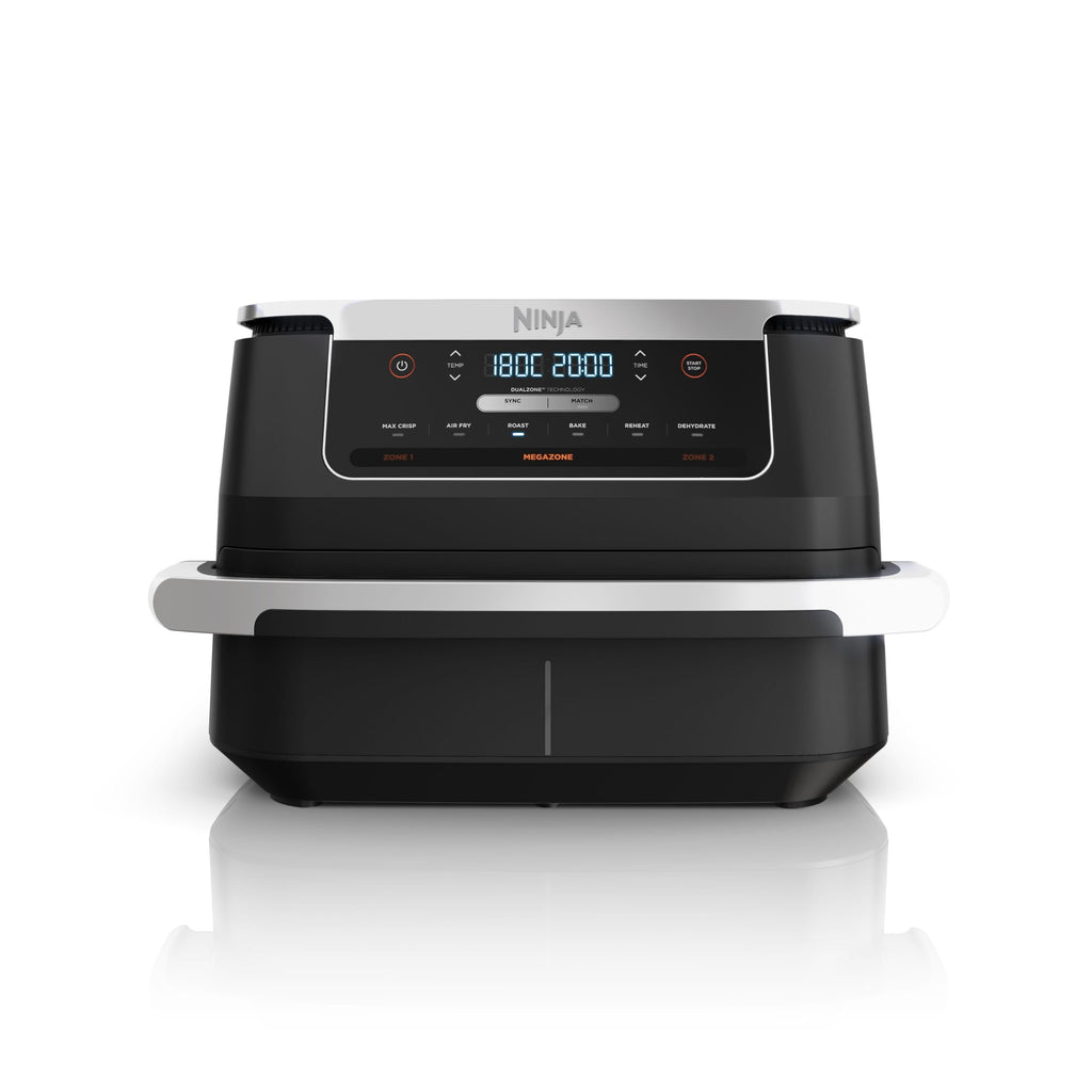 Ninja FlexDrawer Friggitrice ad aria doppio cestello, 6,6 L, 6 in 1, DualZone, divisorio rimovibile, zero olio, arrosto/forno, massima croccantezza, parti lavabili in lavastoviglie, nero, AF550EU