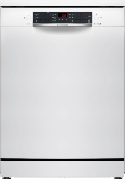 Bosch SMS26AW01F, Série 2, Lave-vaisselle 60 cm, Pose libre, Blanc