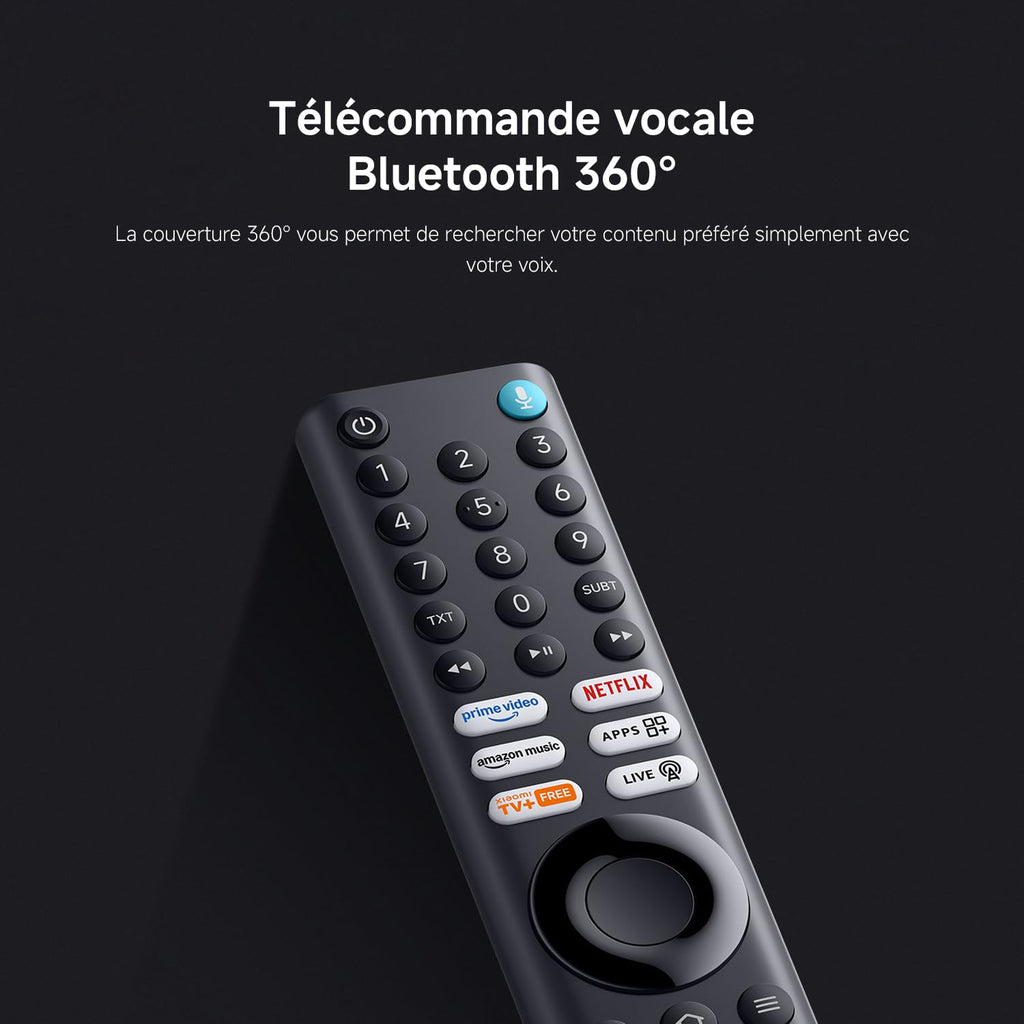 XIAOMI TV F Pro 55, 140 cm (55 Pouces), 4K UHD QLED, Smart TV, Fire TV, Contrôle Vocal Alexa, HDR10+, Mode Game Boost 120Hz, MEMC, 2Go+32Go, Compatible avec AirPlay
