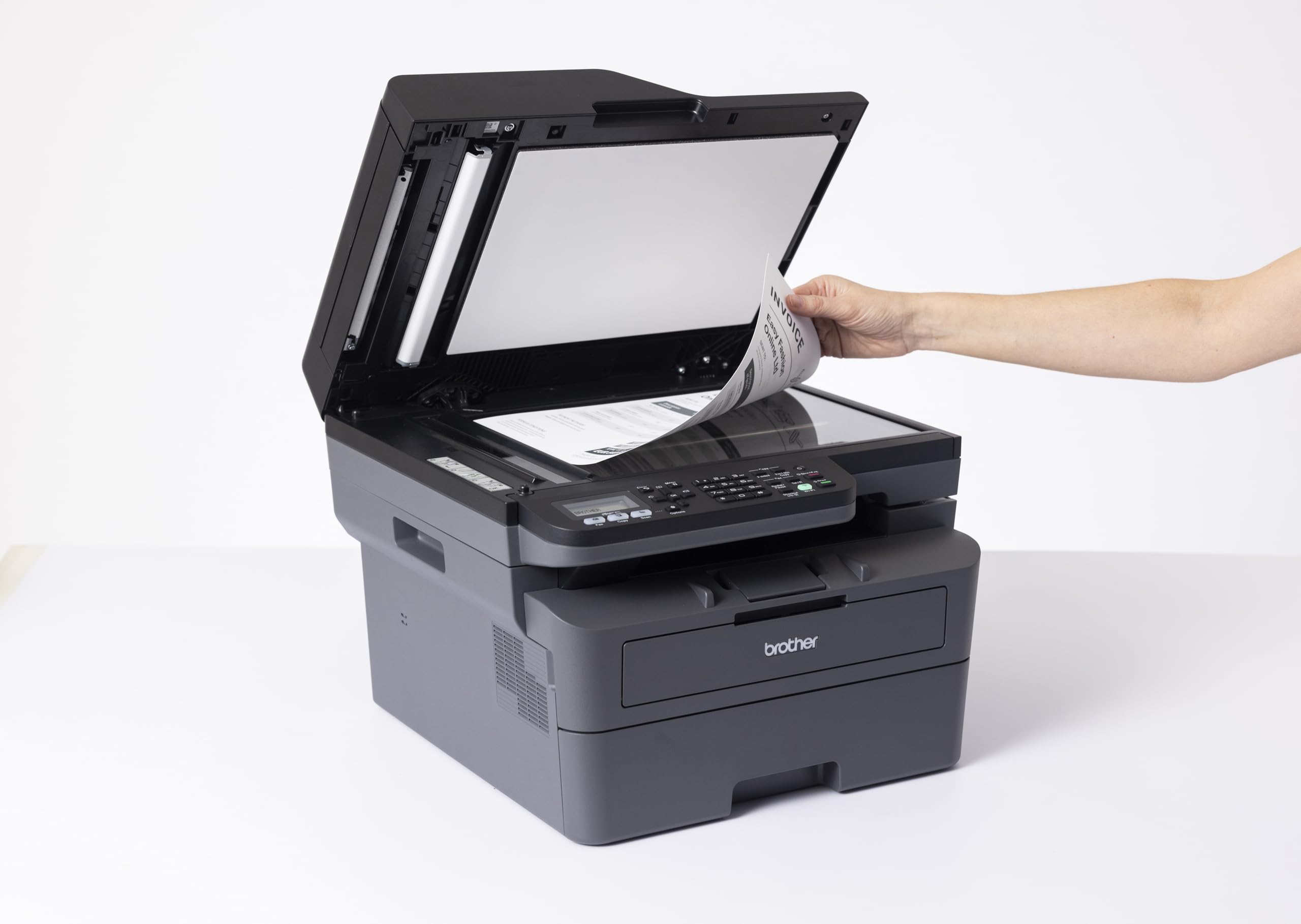 Brother MFC-L2827DW | Imprimante Multifonction 4 en 1 (Impression/Scan/Copie/Fax) Laser Monochrome | WiFi/USB/Ethernet | Recto-Verso | Eligible au For