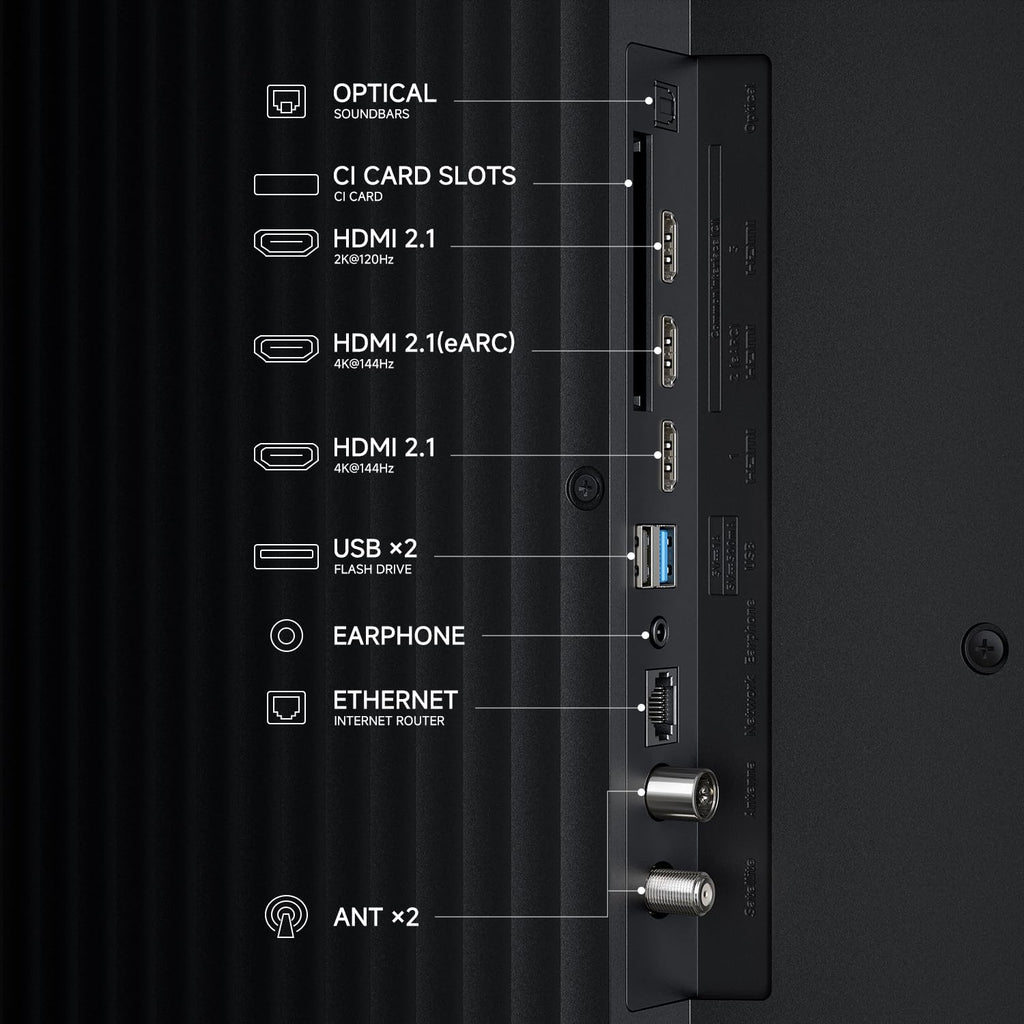 XIAOMI TV S Pro Mini LED 75, Smart TV, Dolby Vision, Dolby Atmos, QLED 4K, 144Hz, Google TV, HDR10+, Triple Tuner, DVB T2, MEMC, DTS-X, Harman AudioEFX, Prime Video, Google Assistant, AirPlay2
