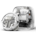 DJI ROMO P Robot Aspirateur Laveur au Design Transparent, Aspirateur Robot de 25 000 Pa, détection de Niveau Drone, 200 Jours sans Maintenance, Solutions de Nettoyage Personnalisables