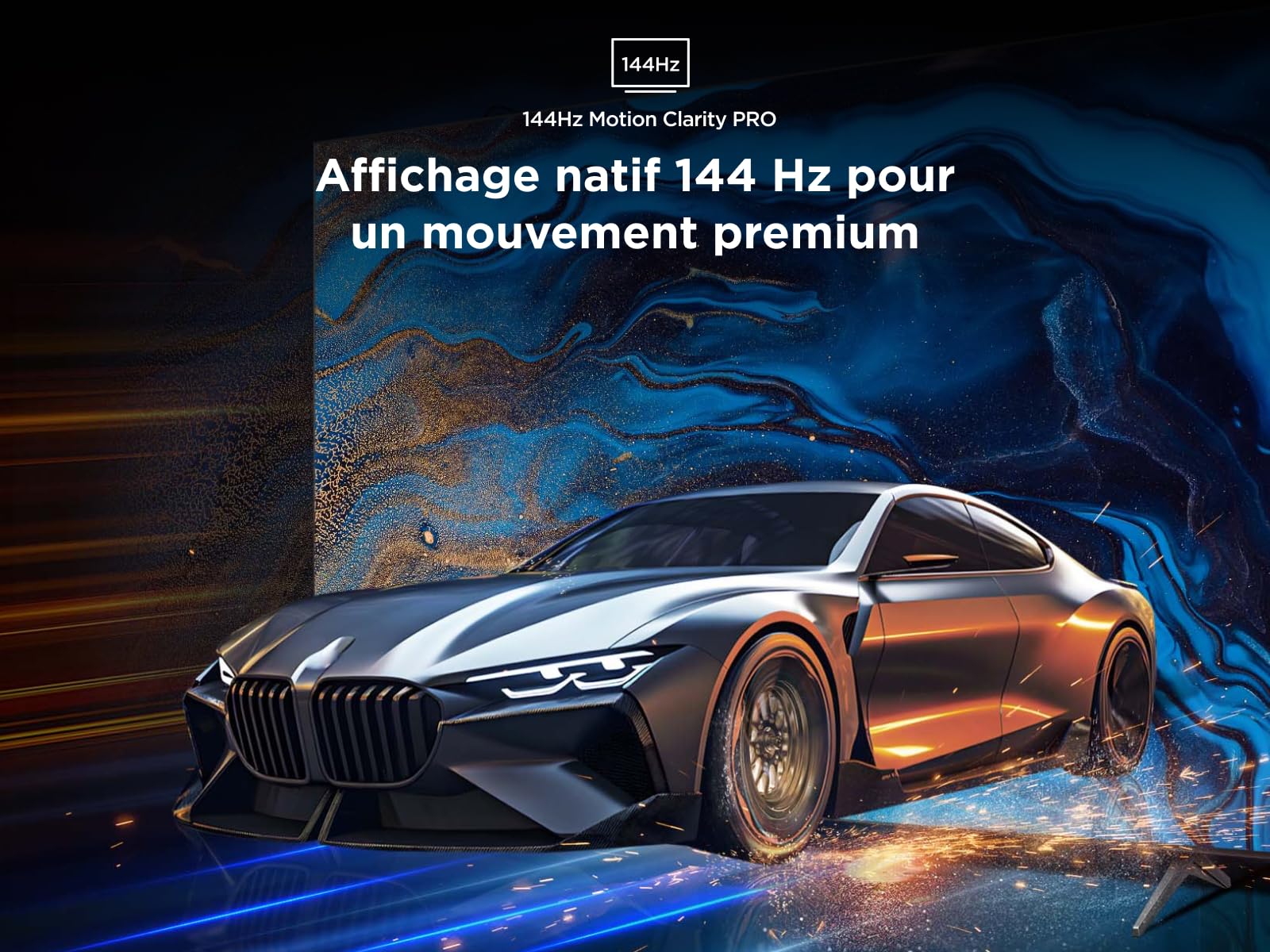 TCL 85Q6C QD-Mini LED TV, 4K HDR Premium 1000nits, Smart TV alimenté par Google (Dolby Vision IQ et Atmos, Panneau HVA Mat, système Audio Onkyo 2.1, Motion Clarity Pro 144Hz)