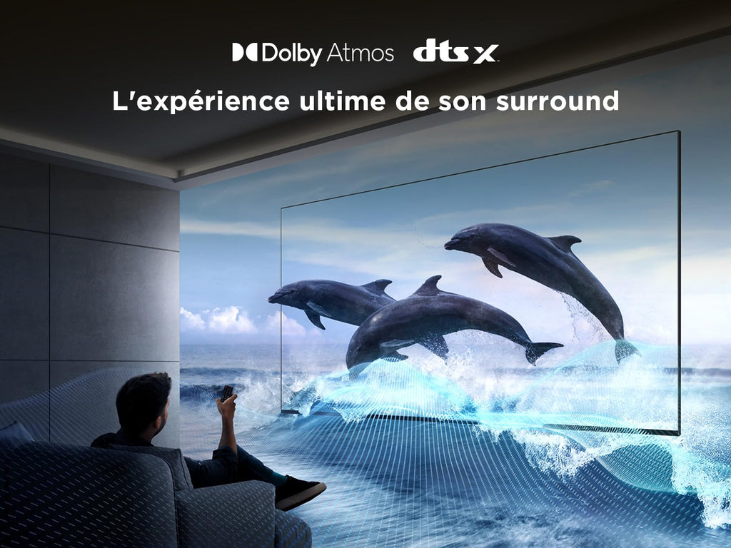 TCL 85T6C Fire TV 85 Pouces QLED 4K UHD Smart TV, HDR (Multi-Format), Dolby Atmos, Motion Clarity, Game Master, Télécommande vocale Alexa