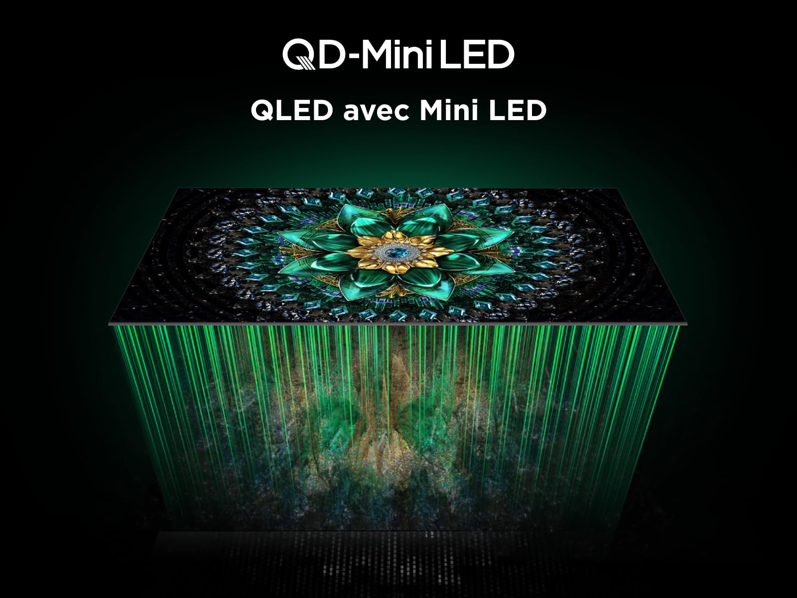 TCL 65Q6C QD-Mini LED TV, 4K HDR Premium 1000nits, Smart TV alimenté par Google (Dolby Vision IQ et Atmos, système Audio Onkyo 2.1, Motion Clarity Pro 144Hz, contrôle Vocal Mains Libres)