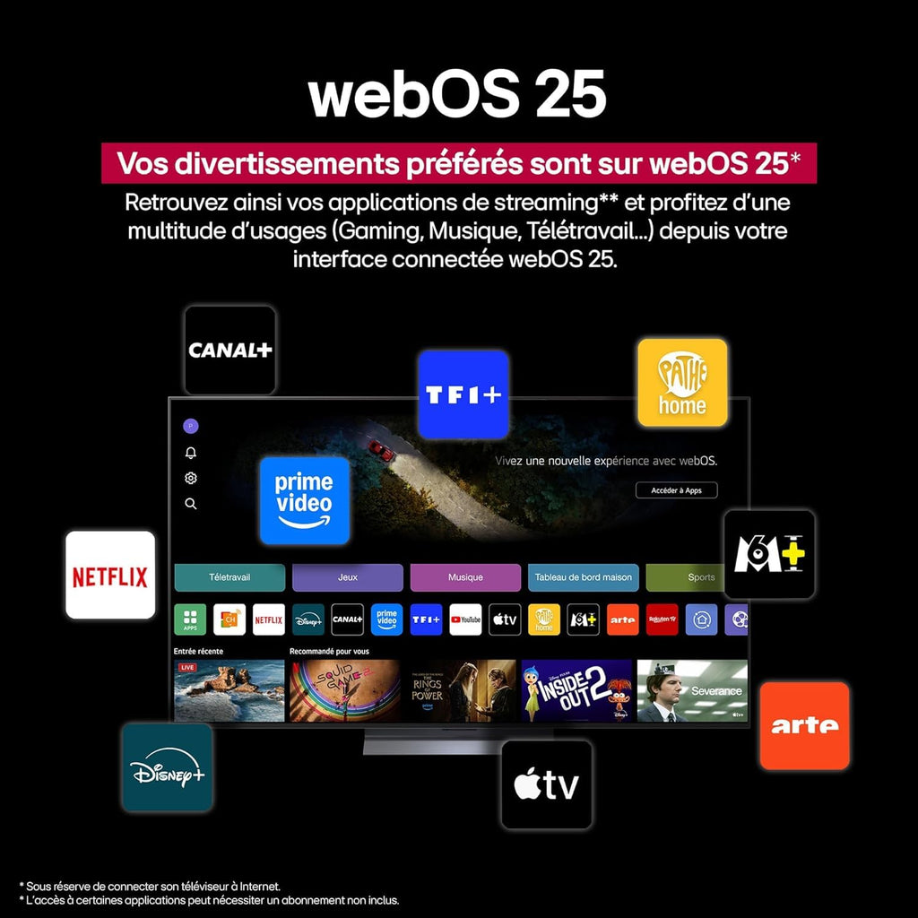 LG TV NANOCELL AI 2025 | 55NANO90| 55'' (139cm) | 4K UHD | HDR10 |webOS 25 | Télécommade AI Magic Remote | Alexa, Google Assistant | Netflix Disney+ Canal+ Prime Video | AirPlay 2 | Couleurs Pures