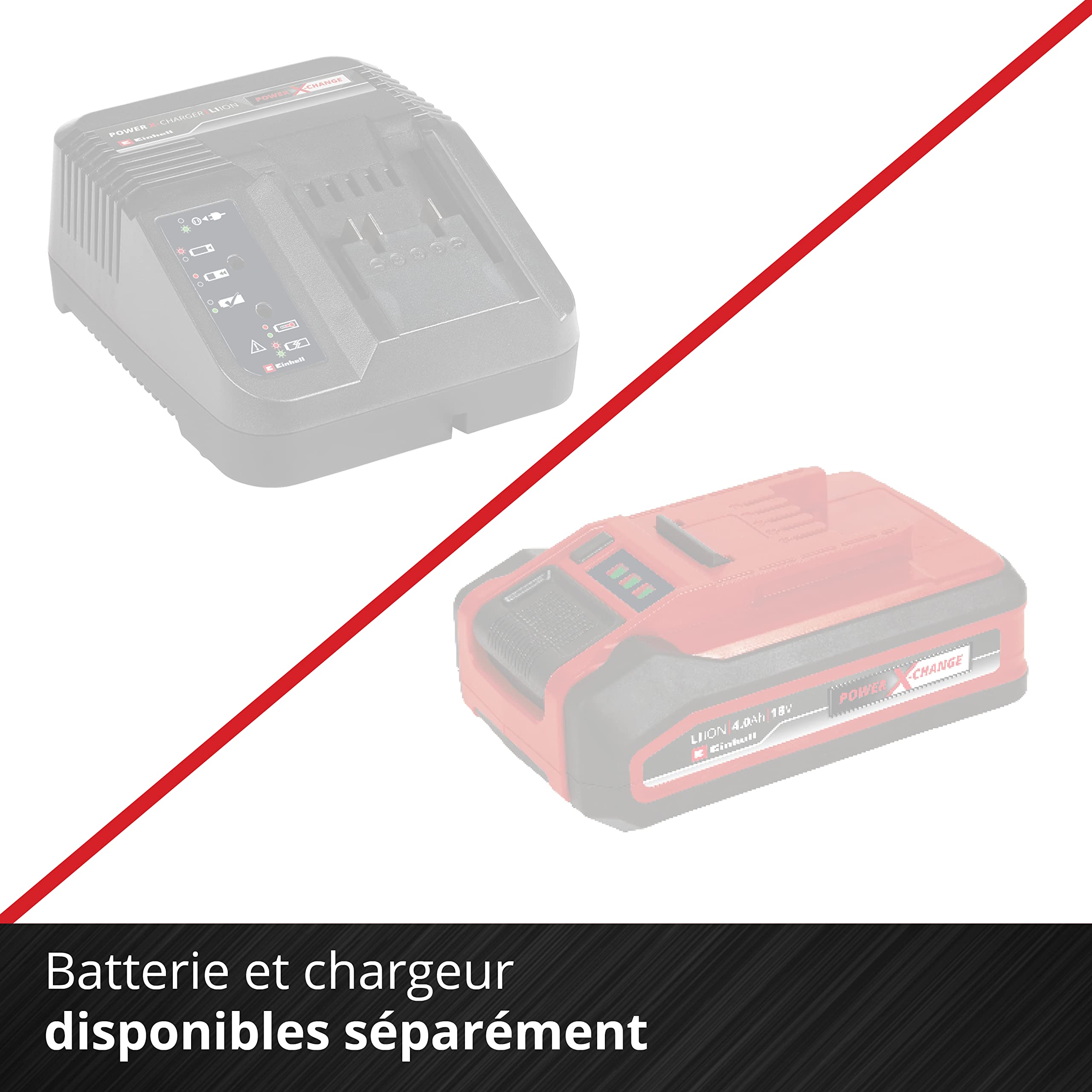 Einhell Scarificateur-aérateur sans fil GE-SA 36/35 Li-Solo Power X-Change (36 V, moteur sans charbon, rouleau de scarification 35 cm) Livré sans batterie ni chargeur