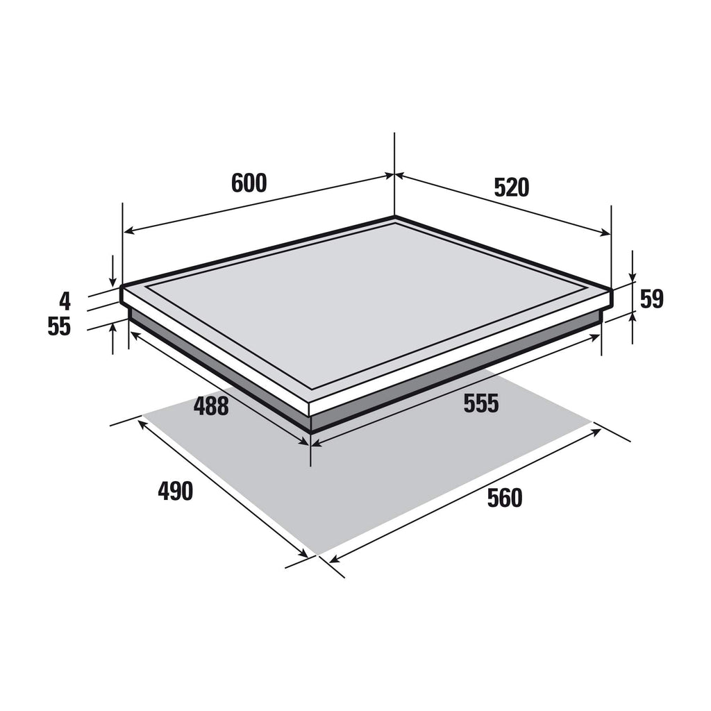 Sauter - SPI4360B - Plaque Induction - Table de Cuisson Encastrable - Noir - 3 Foyers - 7200W - Dimensions Encastrement : 56x49cm - Grand Foyer 28 cm et 14 Positions Cuissons - Fabriqué en France