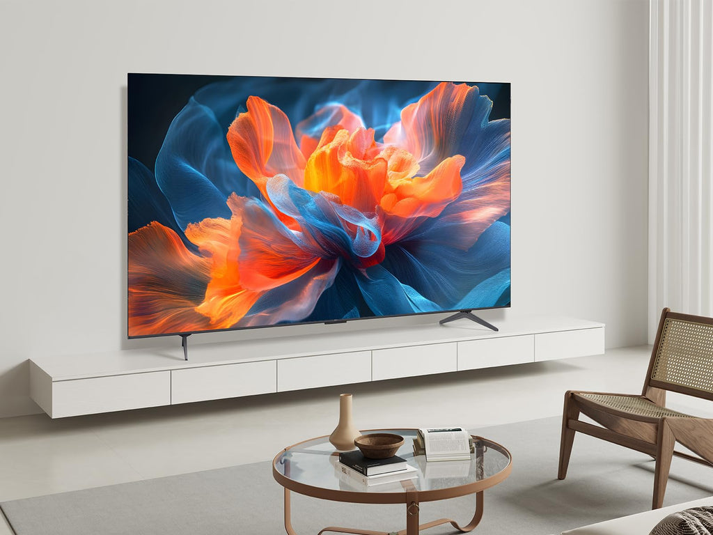 TCL 85T8C 85" QLED 4K HDR Ultra HD TV, Smart TV Powered by Google TV (Dolby Vision & Atmos, 144Hz Motion Clarity Pro, FreeSync, Onkyo 2.1 Sound, Voice Control)
