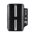 Ninja Double Stack Air-Fryer, Friteuse verticale sans huile à 2 tiroirs, 4 niveaux cuisson, 2 tiroirs et 2 grilles, design compact, capacité de 7,6L, 6 fonctions de Cuisson, 6 portions, gris SL300EU