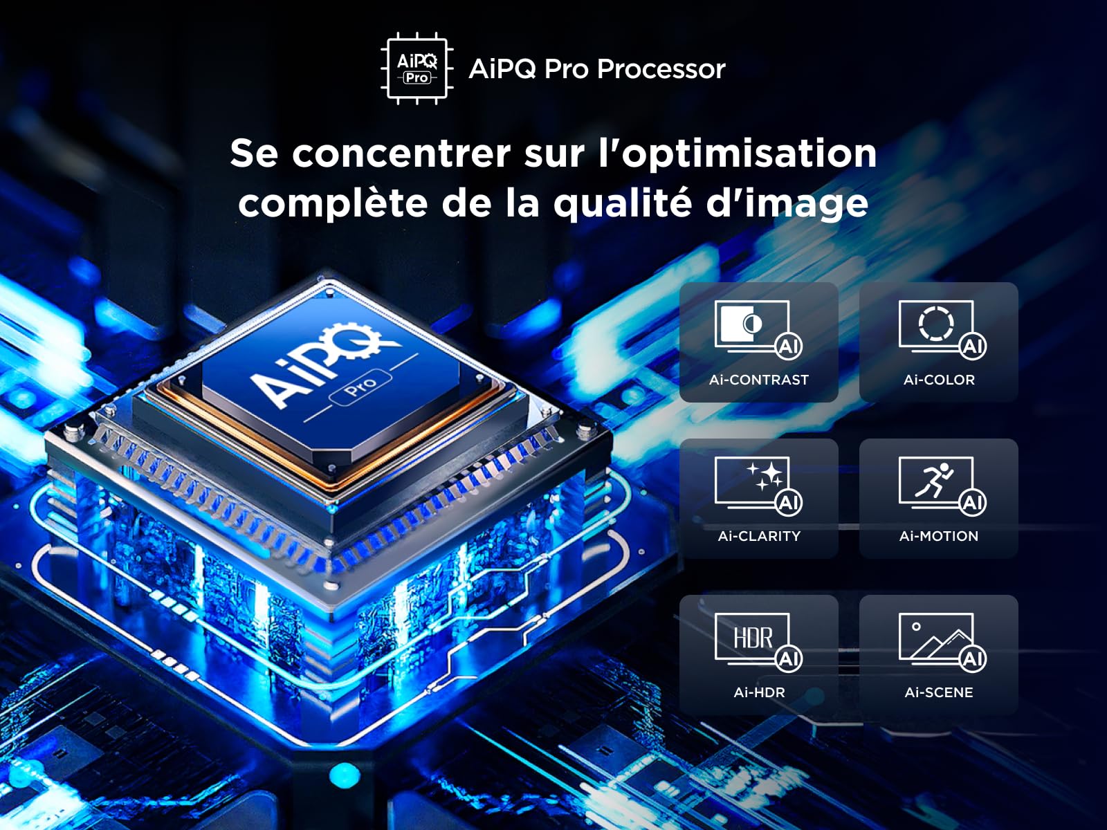 TCL 75Q6C QD-Mini LED TV, 4K HDR Premium 1000nits, Smart TV alimenté par Google (Dolby Vision IQ et Atmos, système Audio Onkyo 2.1, Motion Clarity Pro 144Hz, contrôle Vocal Mains Libres)