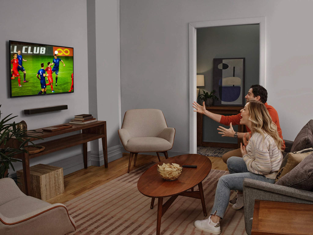 JBL Bar 5.0 MultiBeam barre de son télé - Connectée au Bluetooth - Dolby Atmos et son multicanal MultiBeam avec basses intenses sans caisson de basses séparé - Connexion Alexa & Chromecast
