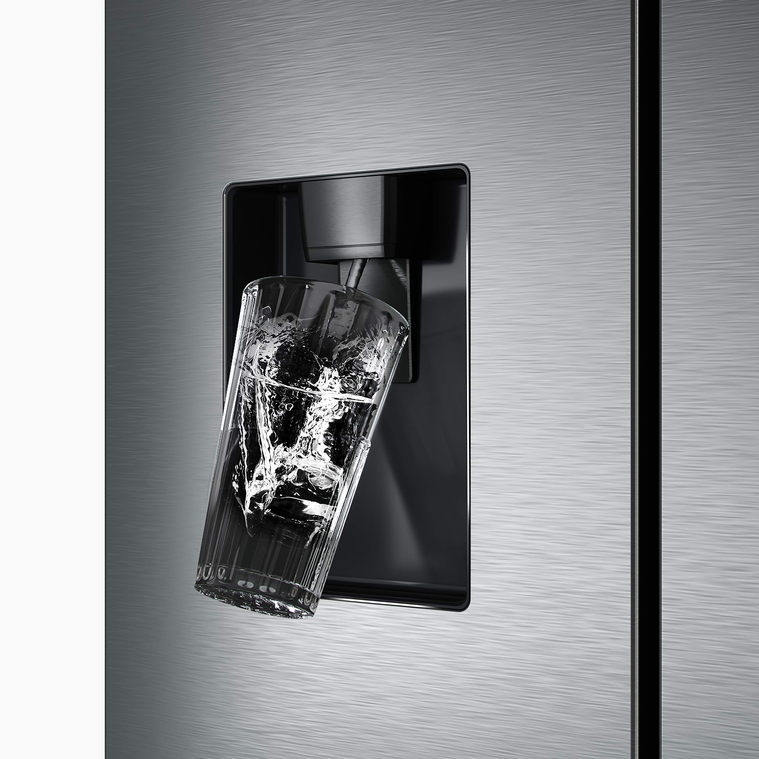 Hisense RF632N4WIE Réfrigérateur congélateur à porte française, NoFrostPlus, compresseur inverter, distributeur d'eau, CrispZone, 200 cm, partie réfri