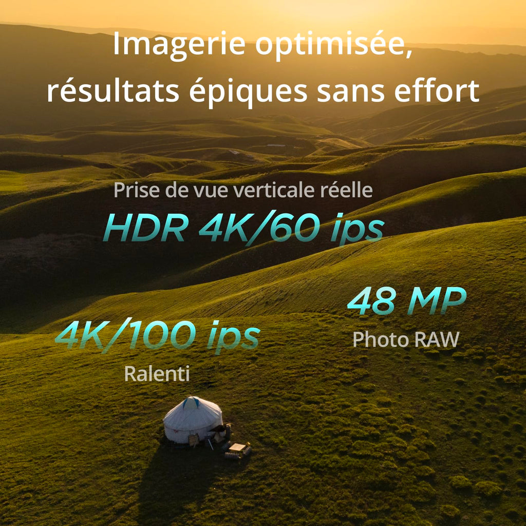 DJI Mini 4 Pro (DJI RC-N2), Mini Drone Pliable avec Caméra HDR 4K pour Adultes, Moins de 0,549 lb/249 g, Temps de Vol 34 min, Distance de Transmission Vidéo max. 20 km, Klasse-C0