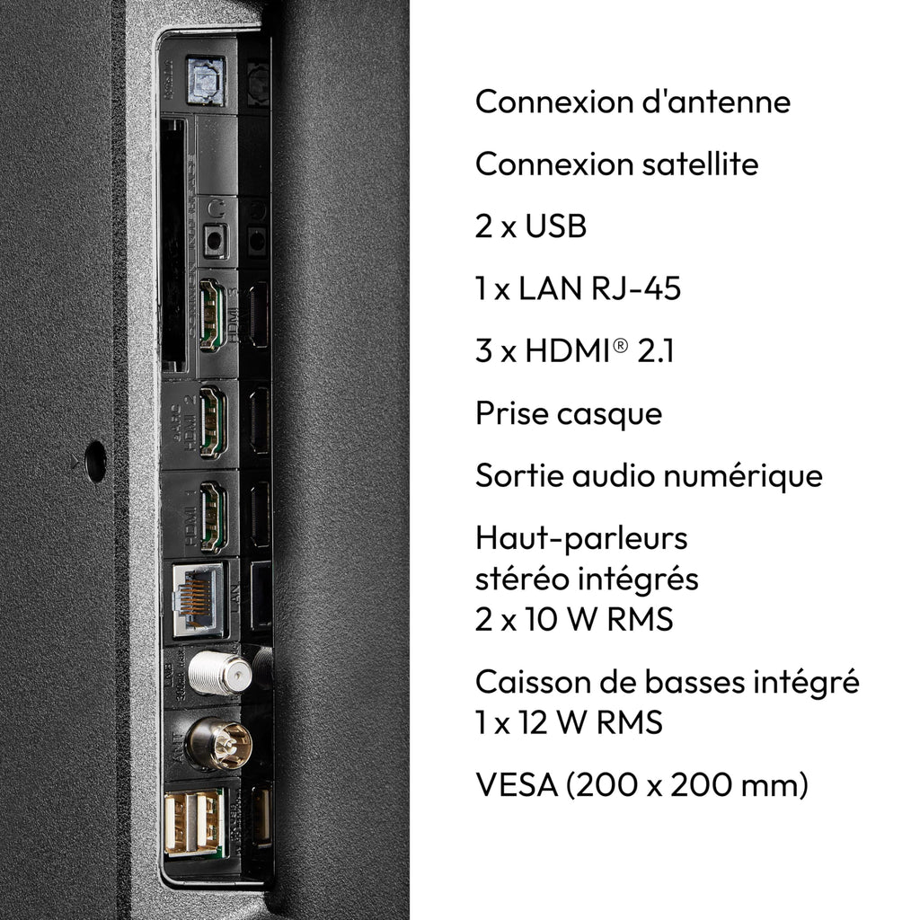 MEDION TV 55 Pouces 4K (138,8 cm) Television (Smart TV 4K, Dolby Vision HDR, VIDAA Store, Prime Video, Disney+, DAZN, Paramount+, HbbTV, PVR, Bluetooth, MD 855300)